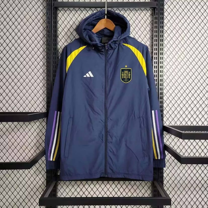 2023 Spain WindbreakerNavy blue Jersey