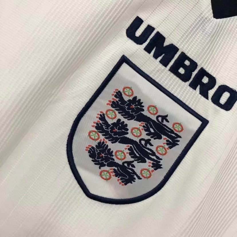 1996 Retro England Home Jersey--4