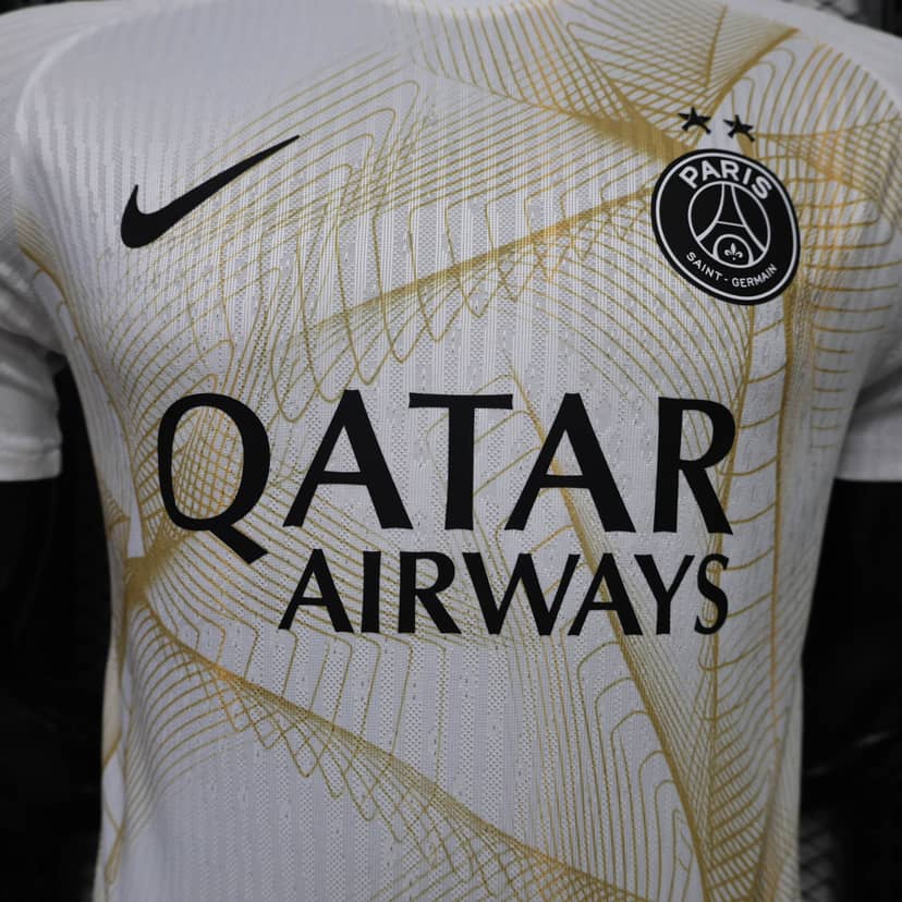 2026/2027 Player Version Psg Paris Saint-Germain Pre-Match Training Uniform White Shirt--2