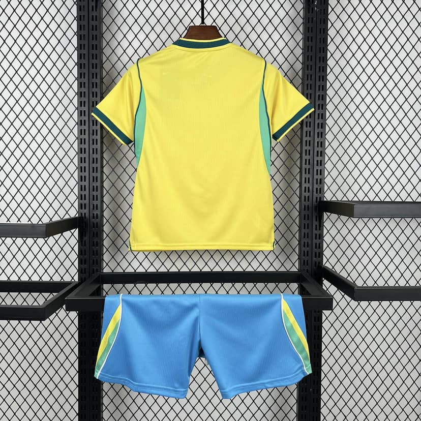 2026 Brazil Home Shirt Kids Size--1