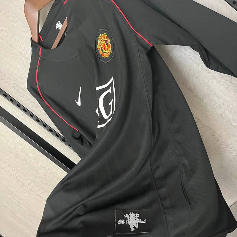 2007/2008 Retro Long Sleeve Manchester United Third Away Shirt--7