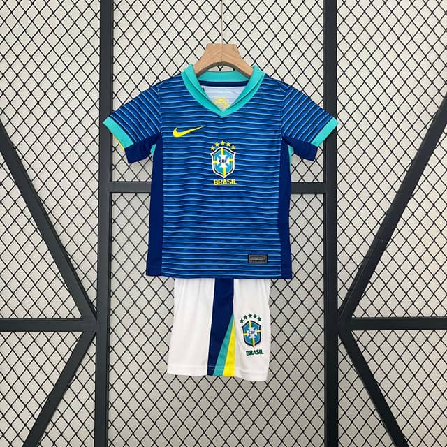 2024 Brazil Away Shirt Kids Size