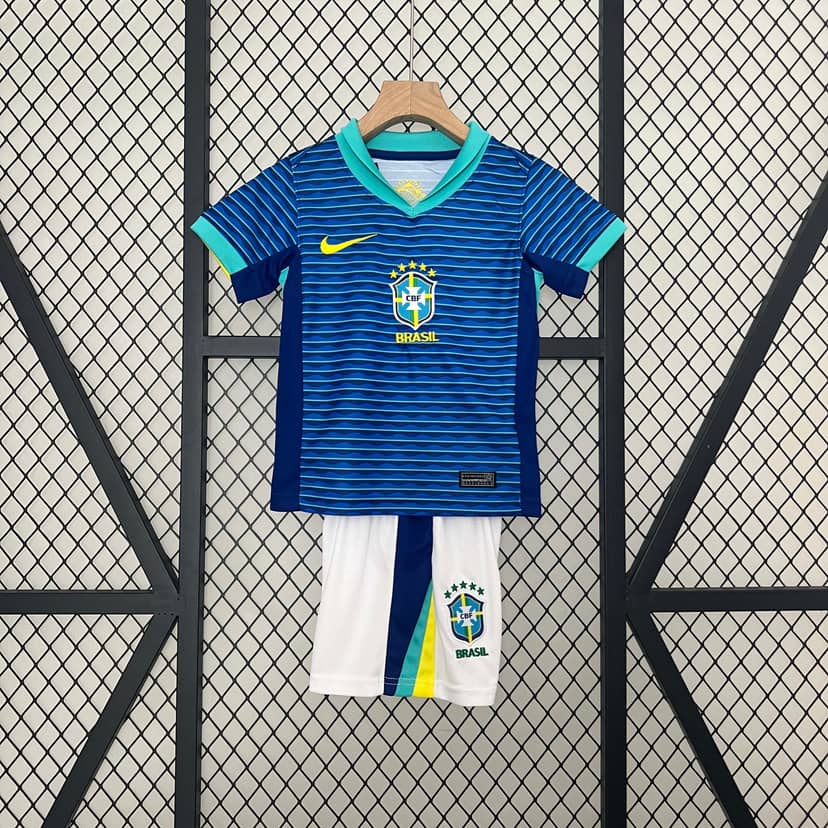 2024 Brazil Away Shirt Kids Size