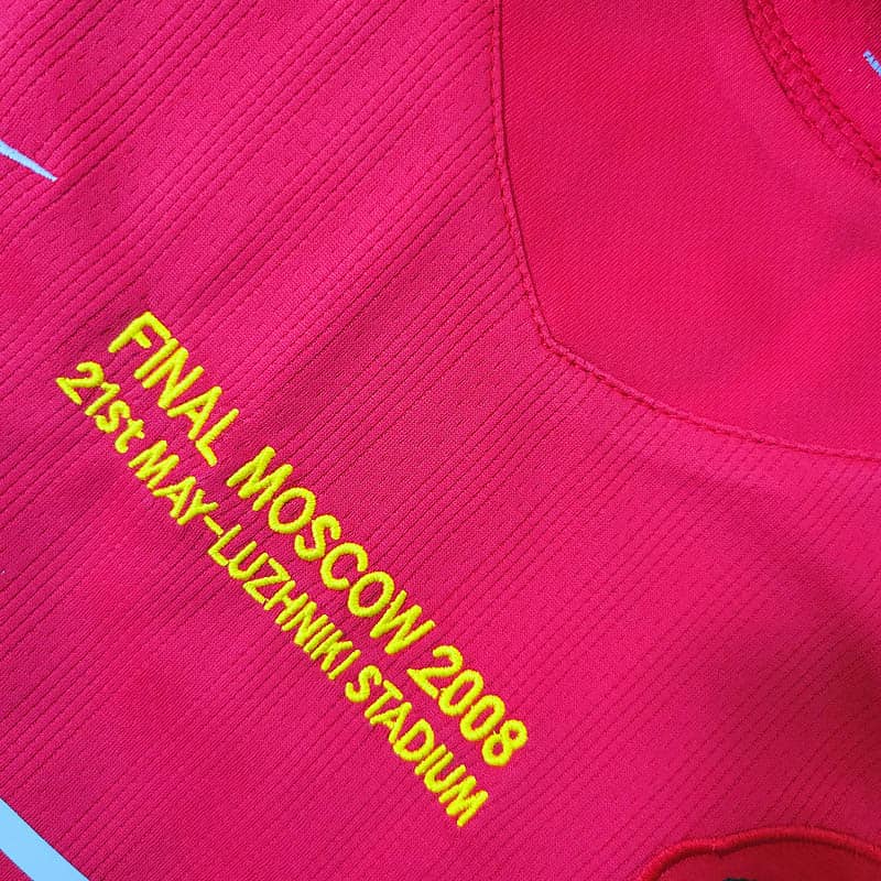 2007/2008 Retro Manchester United Home Champions League Edition Shirt--5