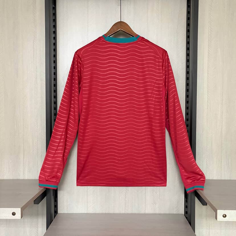2026 Long Sleeve Portugal Home Shirt--1