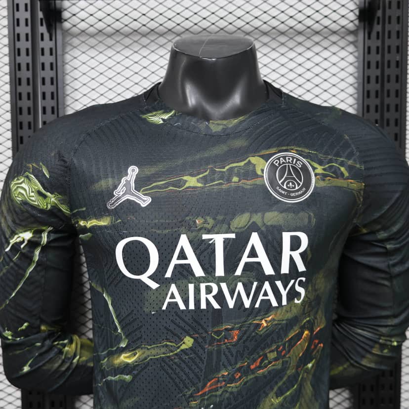 2025/2026 Player Version Long Sleeve Psg Paris Saint-Germain Night Edition Shirt--2