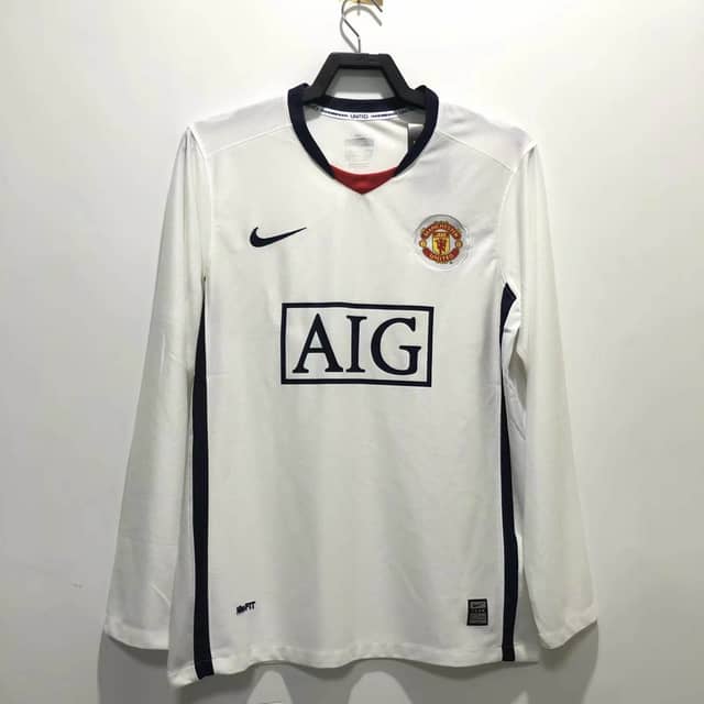 2008/2009 Long Sleeve Retro Manchester United Away Shirt