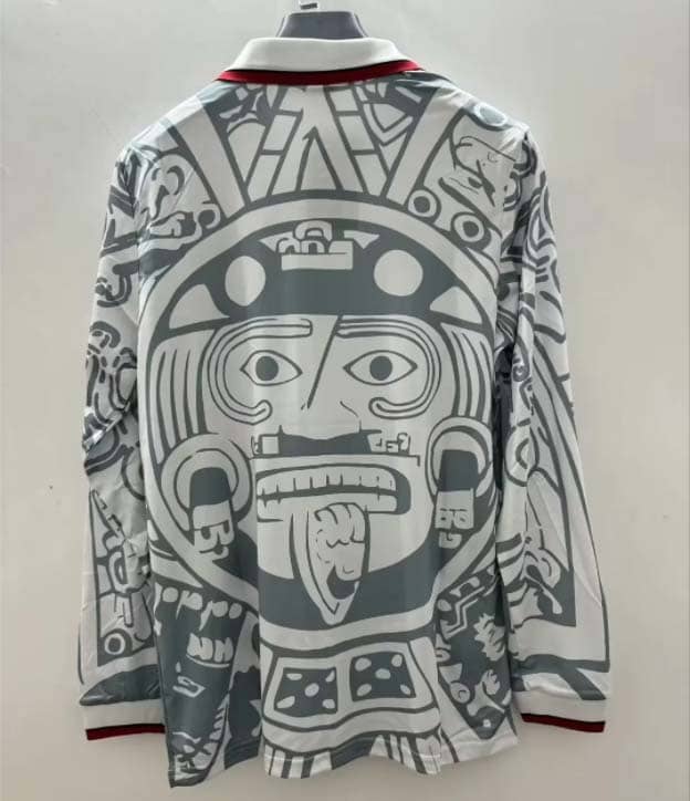 1998 Retro Long Sleeve Mexico Away Shirt--1