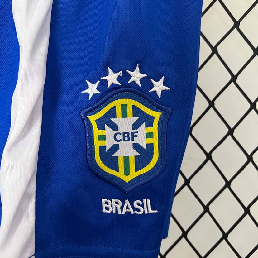 1998 Retro Brazil Home Shirt Kids Size--9