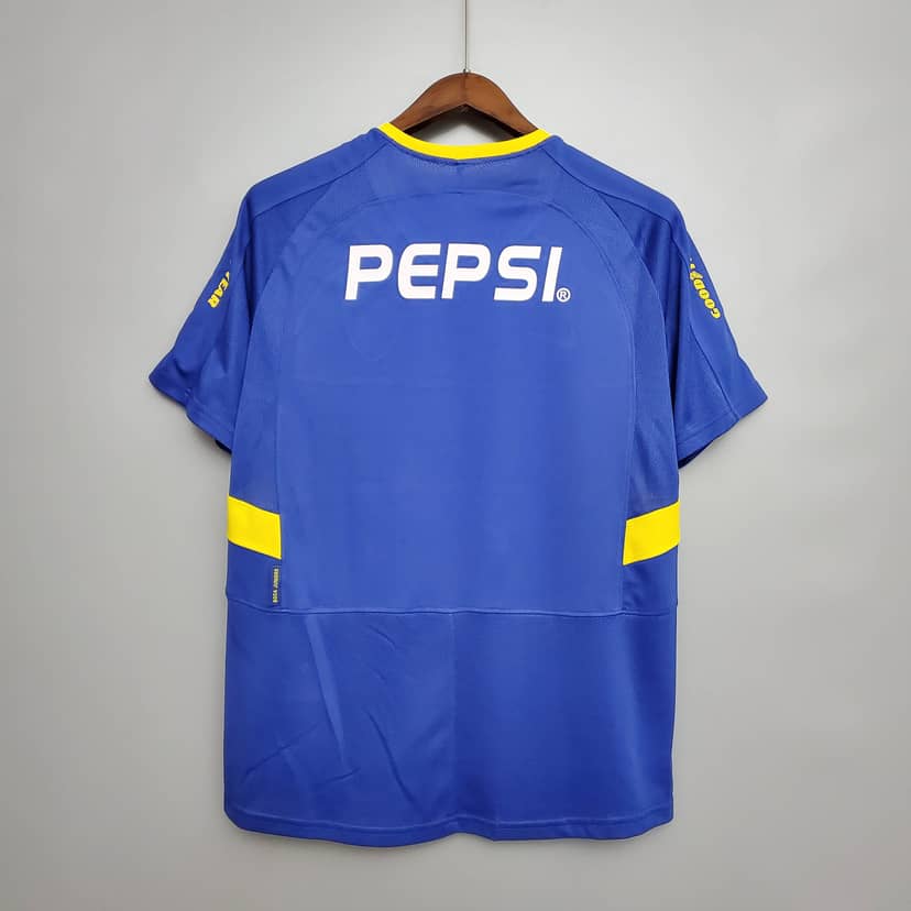 2003/2004 Retro Boca Juniors Home Jersey--1