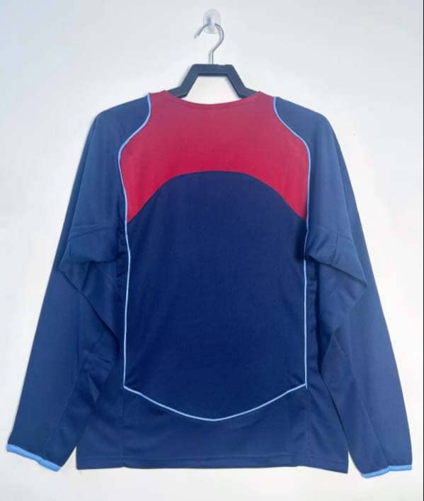 2004/2005 Retro Long Sleeve Atletico Madrid Away Jersey--1