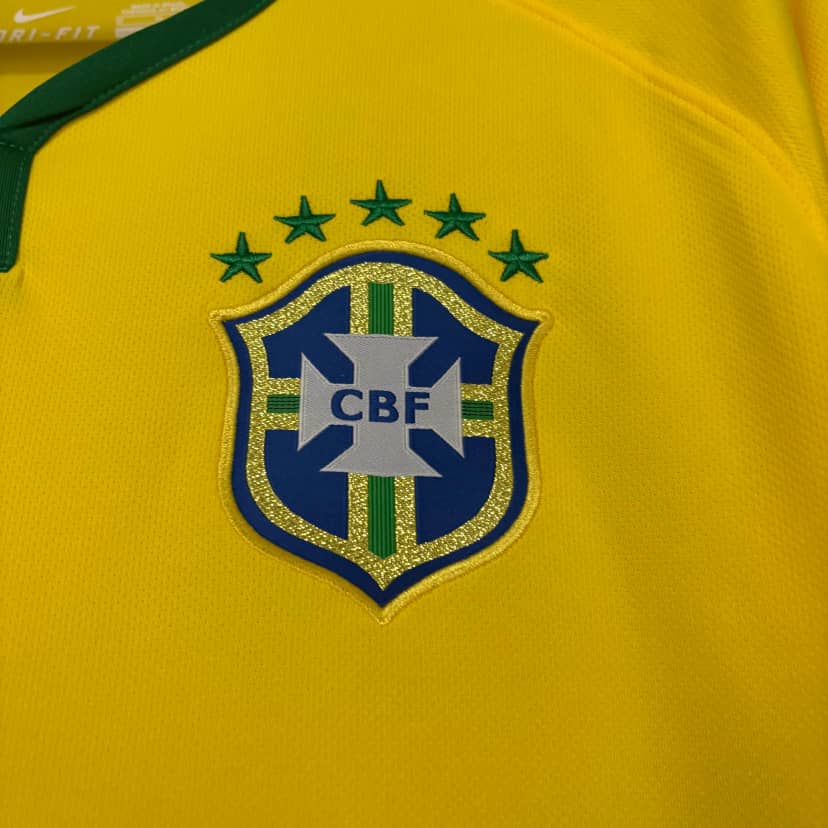 2014 Retro Brazil Home Shirt--5