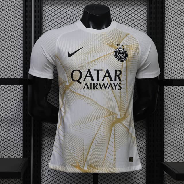 2026/2027 Player Version Psg Paris Saint-Germain Pre-Match Training Uniform White Shirt