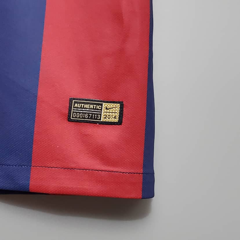 2014/2015 Retro Barcelona Shirt Home--10