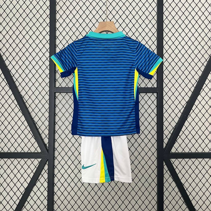 2024 Brazil Away Shirt Kids Size--1