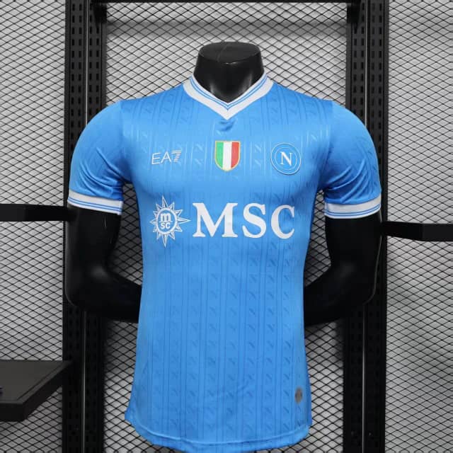 2025/2026 Player Version Napoli Home Jersey