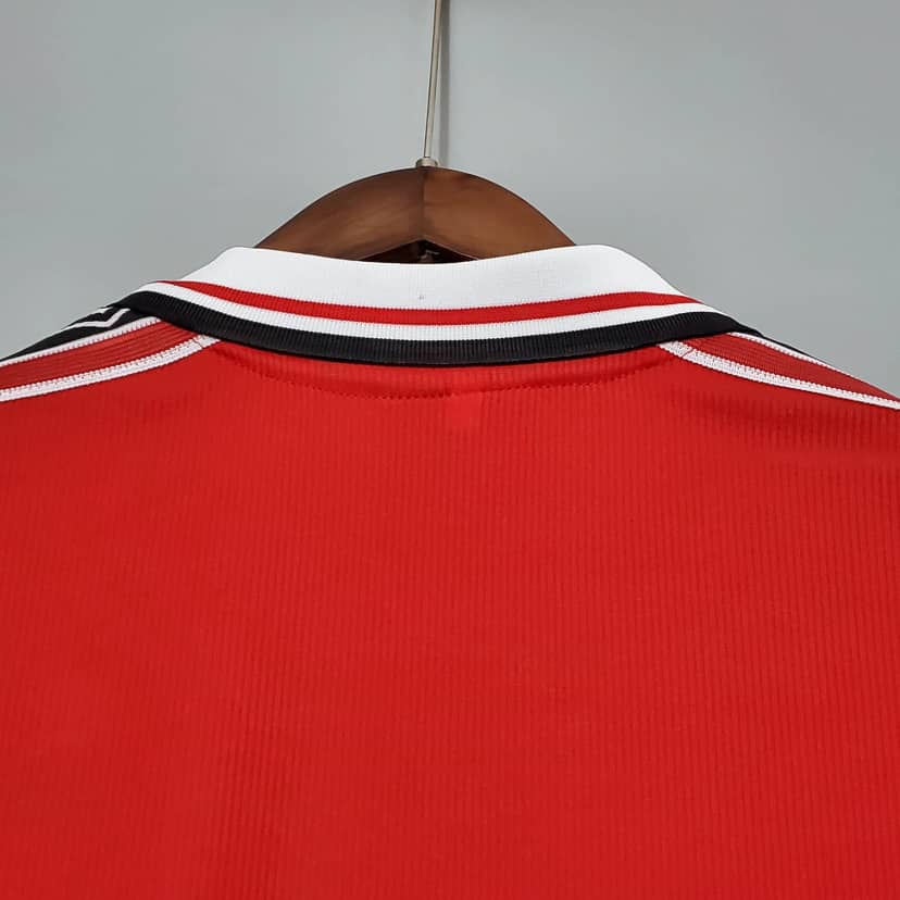 1998-1999 Retro Long Sleeve Manchester United Home Shirt--5