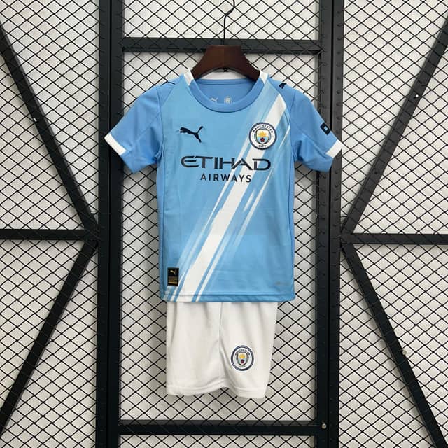2025/2026 Manchester City Home Shirt Kids Size