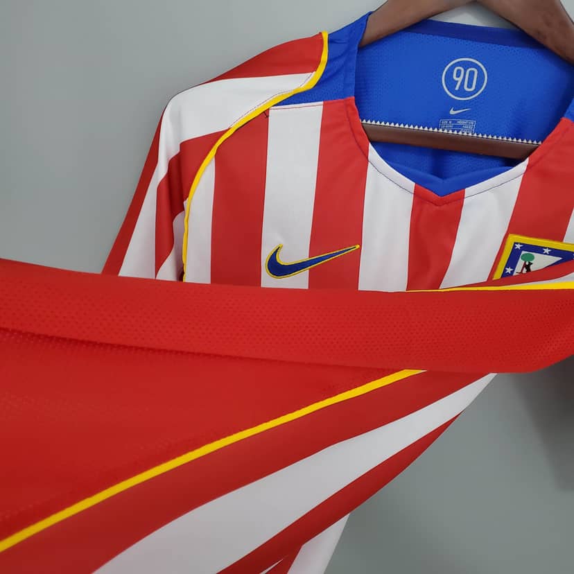 2004/2005 Retro Atletico Madrid Home Jersey--7