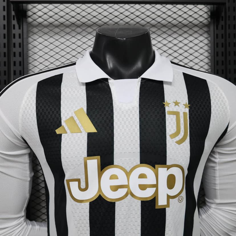 2026/2027 Player Version Long Sleeve Juventus Home Shirt--2
