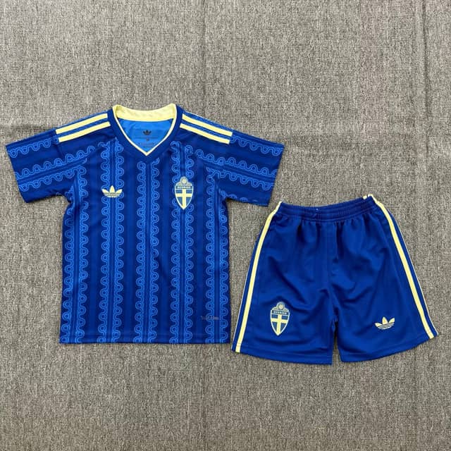 2026 Sweden Away Shirt Kids Size