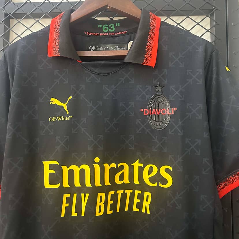 2024/2025 AC Milan Fourth Away Black Jersey--2