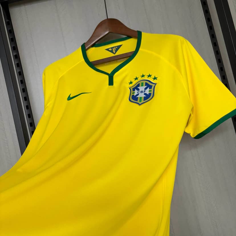 2014 Retro Brazil Home Shirt--7