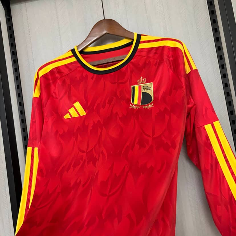 2026 Long Sleeve Belgium National Team Home Shirt--7