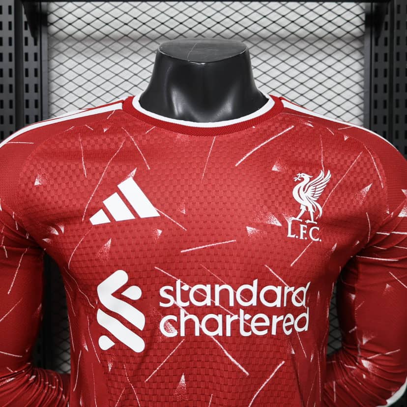 2026/2027 Player Version Long Sleeve Liverpool Home Shirt--2
