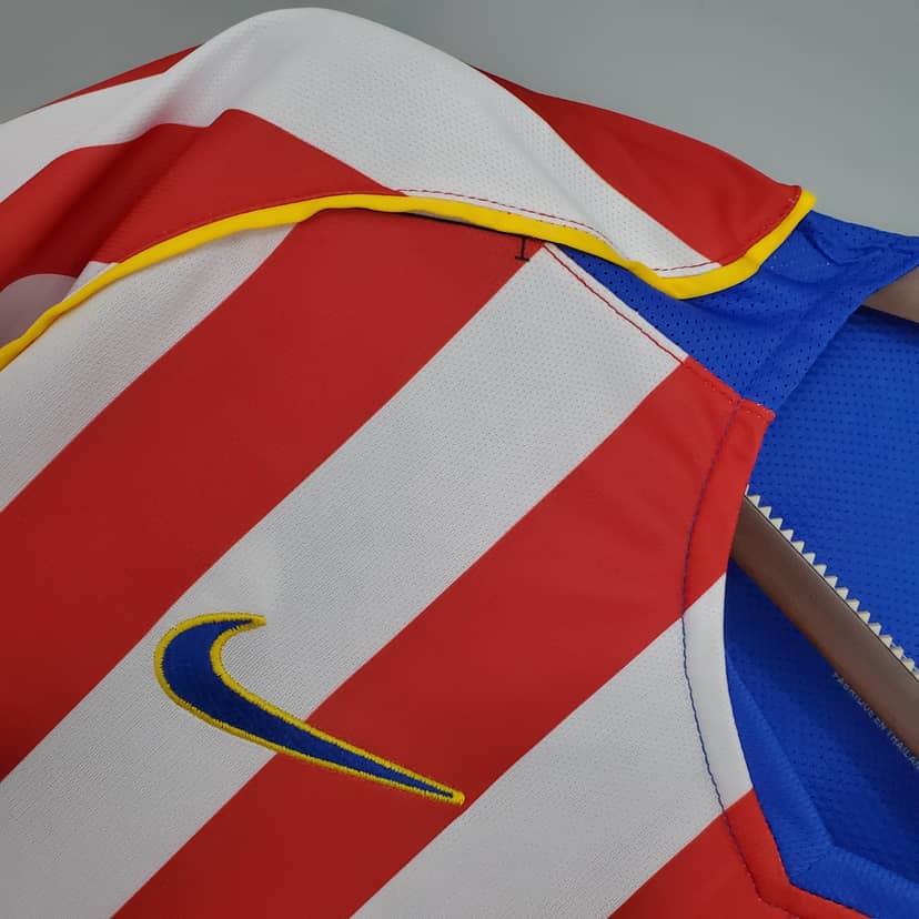 2004/2005 Retro Atletico Madrid Home Jersey--3