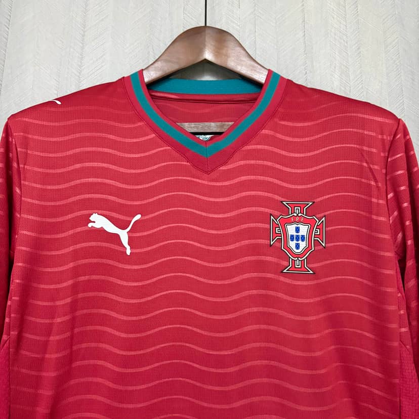 2026 Long Sleeve Portugal Home Shirt--2