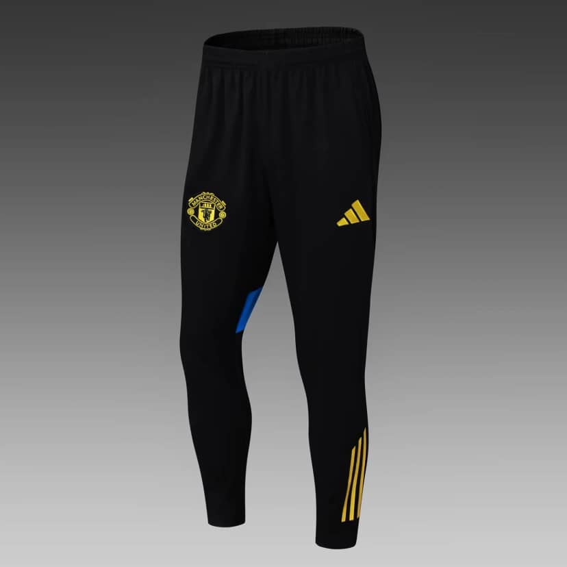 2025/2026 Manchester United Half-Pull Training Suit Black Shirt Set--4