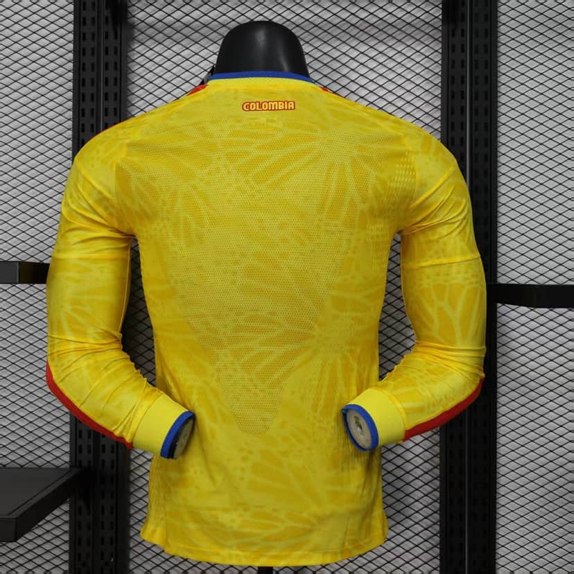 2026 Player Version Long Sleeve Colombia Home Shirt--1
