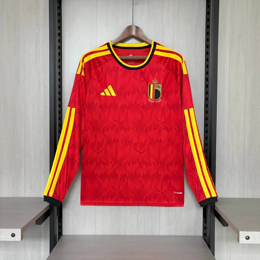 2026 Long Sleeve Belgium National Team Home Shirt
