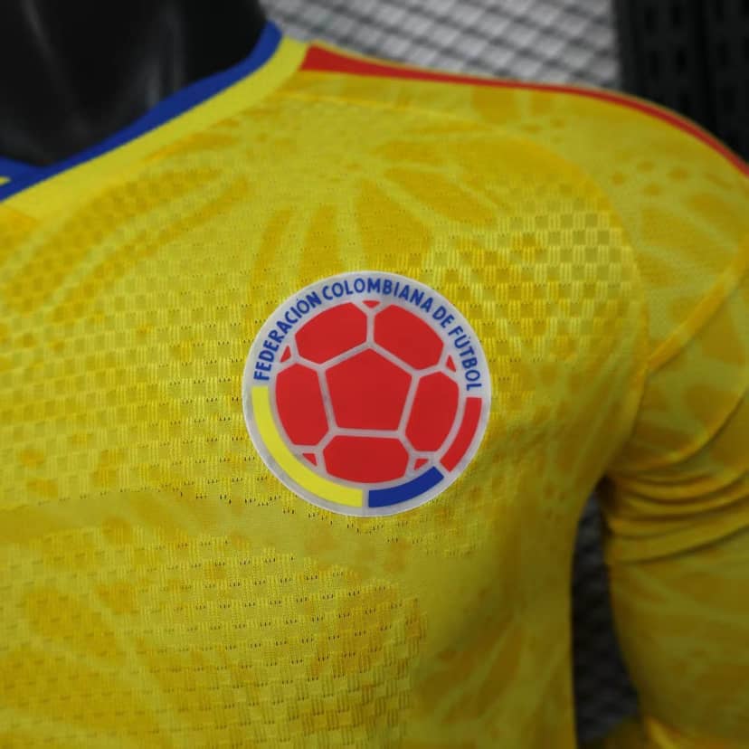 2026 Player Version Long Sleeve Colombia Home Shirt--5