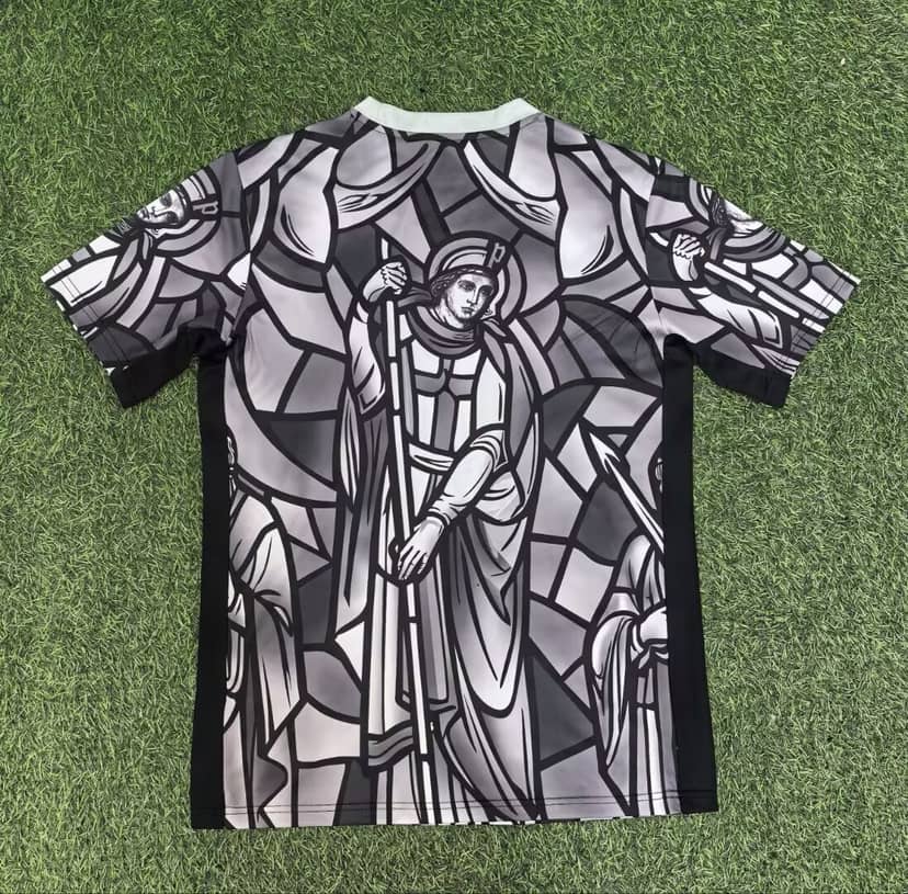 2026 England Pre-Match Collaboration Edition Grey Shirt--1