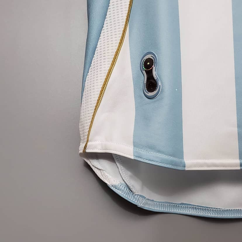 2006 Retro Argentina National Team Home Jersey--7