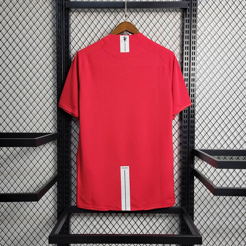 2007/2008 Retro Manchester United Home Champions League Edition Shirt--1