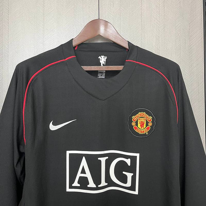 2007/2008 Retro Long Sleeve Manchester United Third Away Shirt--2