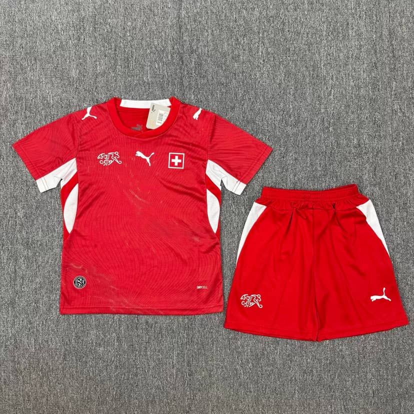 2026 Switzerland Home Shirt Kids Size