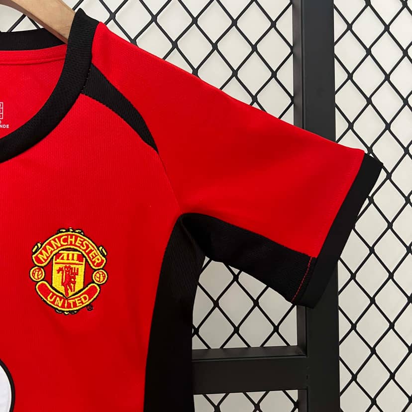 2002/2004 Retro Manchester United Home Shirt Kids Size--4