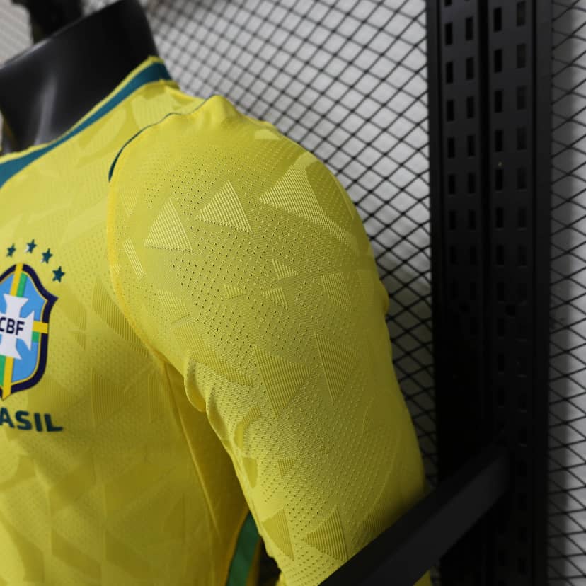 2026 Player Version Long Sleeve Brazil Home Shirt--6