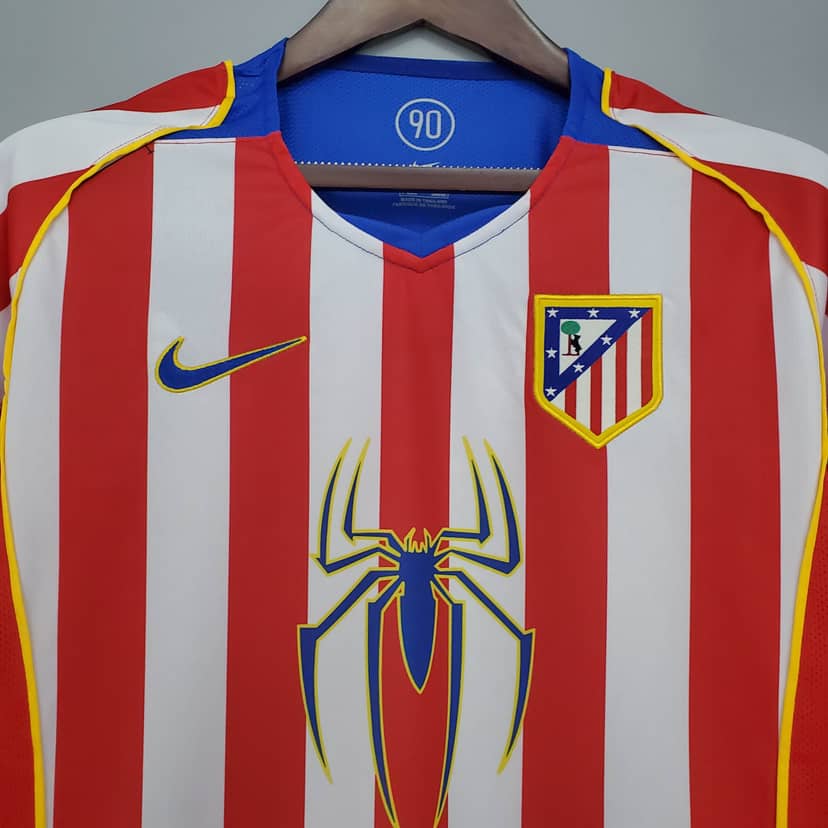 2004/2005 Retro Atletico Madrid Home Jersey--2