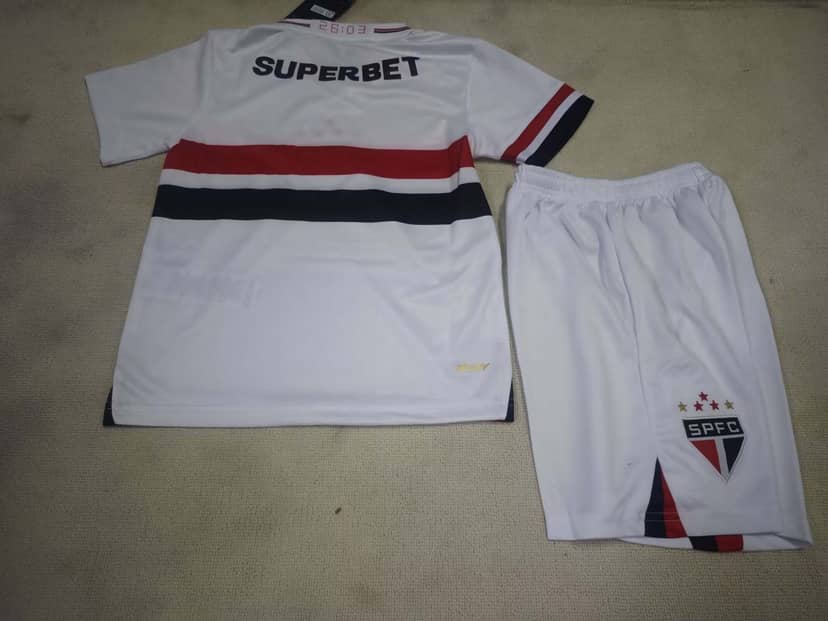 2025/2026 São Paulo Home Jersey Kids Size--1