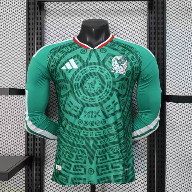 2026 Player Version Long Sleeve Mexico National Home Shirt