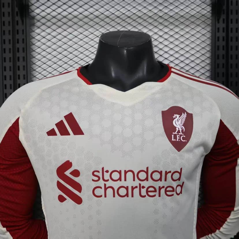 2025/2026 Player Version Long Sleeve Liverpool Away Shirt--2