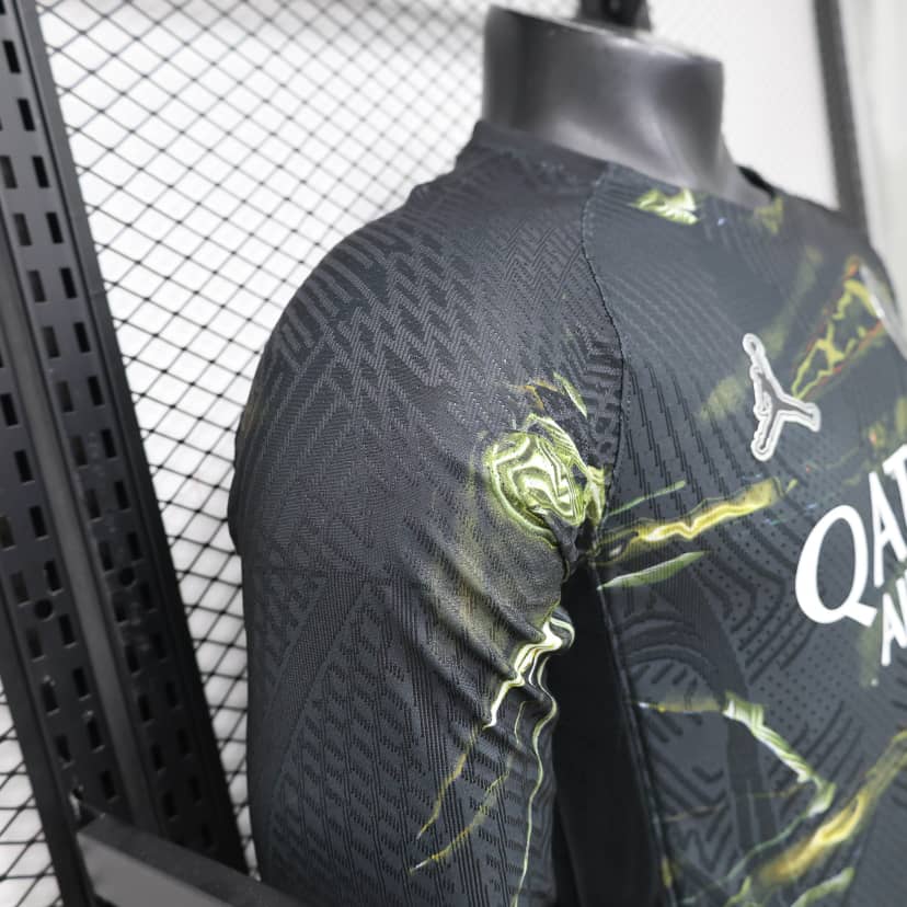 2025/2026 Player Version Long Sleeve Psg Paris Saint-Germain Night Edition Shirt--5