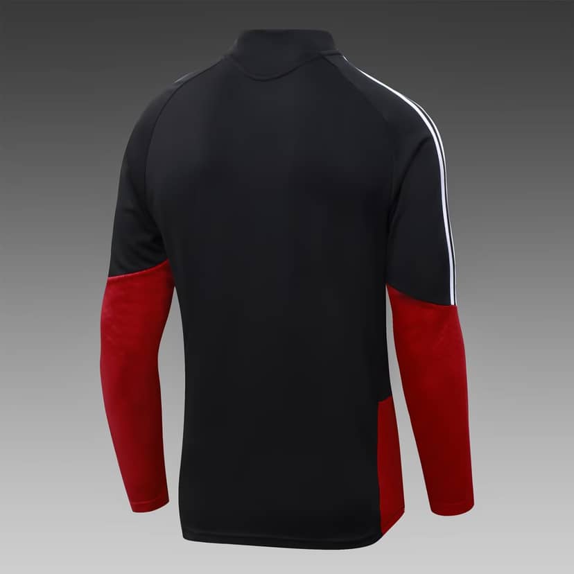 2026 Germany Half-Pull Training Suit Black Jersey Set--3