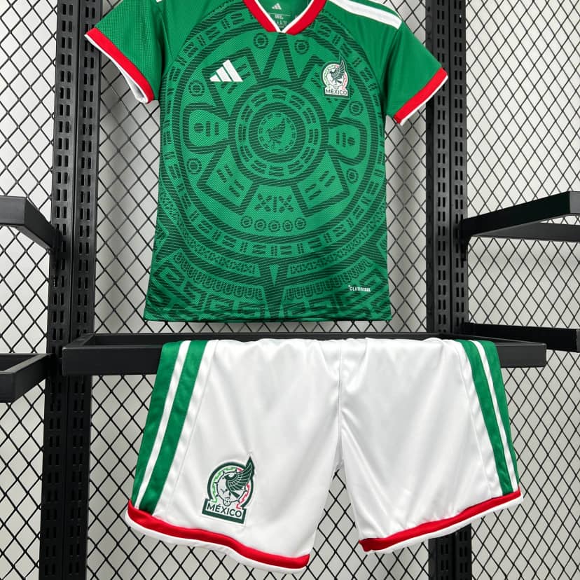 2026 Mexico National Home Shirt Kids Size--4