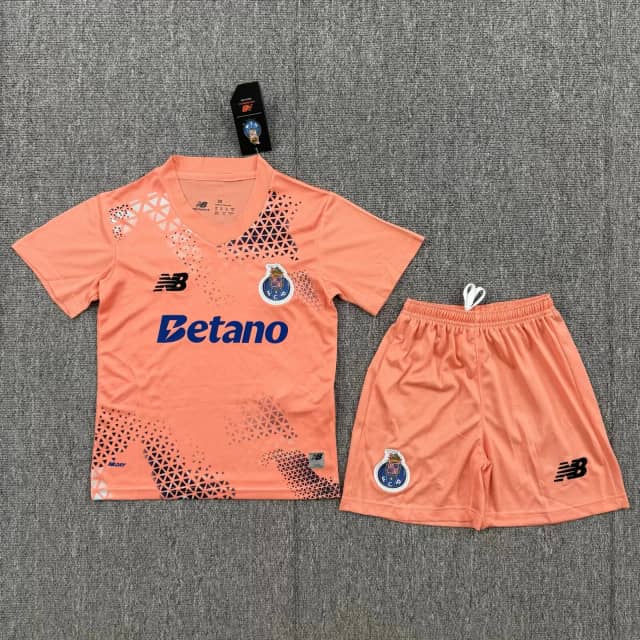 2026/2027 Porto Goalkeeper Pink Shirt Kids Size